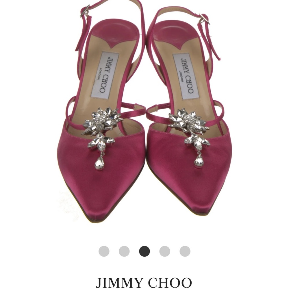 Jimmy Choo Slingback Satin Heels